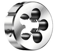 Metric Left Hand Thread Die Set M2 to M52, Round Threading Dies, Lathe Machining Dies, Industrial Grade Thread Cutting Tools for Metal Repair, CNC Compatible Thread Dies (M16 x 1.0 (Outside 38mm))