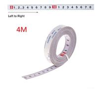 Metric Miter Track Tape Measure Ruler for Woodworking - Steel Measuring Scale with Double-Layer Baked Finish, 10mm Width, Left/Right Reading, 1/2/4M Lengths,(4M L-R)