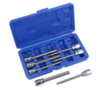 Metric MM Long Allen Hex Key Sockets 3mm - 10mm 7pc Set 3/8” Drive