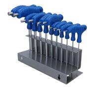 Metric MM T Handle Allen Hex Key Wrench Set 2mm - 10mm 10pc Set