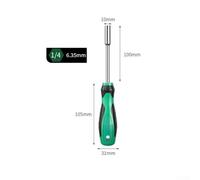 Metric Nut Driver Set with Hollow Shafts for Hex Socket Screws - Chrome-Vanadium Steel, Nickel-Plated, Mirror-Polished, 50/65/70/90mm Bit Lengths, DIY &(1PC)