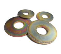 Metric Penny Repair Mudguard Washers, Zinc Yellow Plated, M5-M12 Sizes for Metric Screws and Bolts (5, M8 X 25)