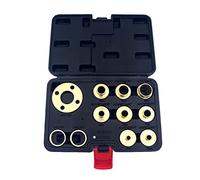 Metric Premium Router Guidebush Set Brass Template Router Guides Kit with Lock Nut Adapter Guide Bushing Kit 11Pcs/Set