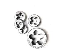 Metric Round Die,Thread Gauge,1pcs Threading Set - UNC 1-64 to 3/4 Durable Alloy Tool Steel for Metal and Plastic(12 24 UNC)