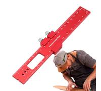 Metric Rule, Calculation Rule, Adjustable Sliding Measuring Rule for Tracing, Marking and Measuring Wood Works, Carpentry Rule: Pocket Rule with Spheres