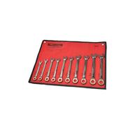 Metric Sae Size Ratchet Combination Wrench Spanner Set 10pc (Neilsen CT4045)
