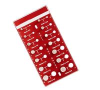 Metric Screw Fastener and Bolt Thread Checker Built from Strong Aluminum Alloy for Exact Measurements in Mechanical Work Mechanical Thread Gauge