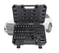 Metric Socket Set, Quick Release Mechanic Tool Kit - 3/8 Metric Socket Set,for Auto Repair Vehicle Maintenance Industrial Plumbing Work Construction