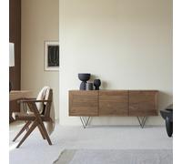 Metric - Solid walnut sideboard 175 cm Brown