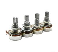 Metric Split Short Shaft 500K Potentiometers for Replacing Stock Controls on For Electric Guitars and Basses (B250k)