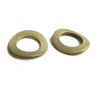 Metric Spring Lock Curved Washers DIN 1374, Zinc Yellow Plated, M5-M10 Sizes for Metric Screws and Bolts (10, M5)