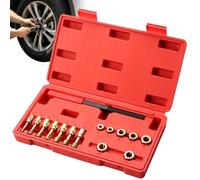 Metric Thread Chaser 15-Piece Metric Portable Storage Case Tool | Thread File Set for Automotive Engine Machine Jack Shop Garage Workshop Industrial Mechanical Maintenance Home