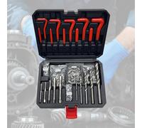 Metric Thread Repair Kit 131Pcs: Heavy-Duty Thread Repair Tools with HSS Drill M5 M6 M8 M10 M12 Threads Repairs Insert Kit for Car Automotive