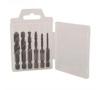 Metric Thread Tap Set HSS Coated 6Pcs M3-M10 Nitride Black for Drilling Tapping in Wood Plastic Aluminum Soft Materials