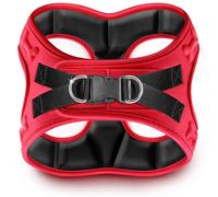 Metric USA Comfort Fit Dog Harness, Easy to Put-on, Comfortable, Adjustable, Soft Padded, Step-in, Red, L+, Chest 22-24"