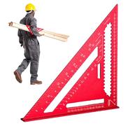 Metrical Speed Ruler - Aluminium Alloy Triangular Ruler, Metric Speed Ruler for Woodworking, 14 Holes, Multifunctional Aluminium Ruler