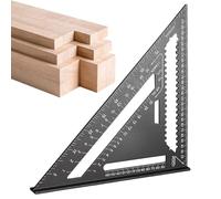 Metrical Speed Ruler - Aluminium Alloy Triangular Ruler, Metric Speed Ruler for Woodworking, 14 Holes, Multifunctional Aluminium Ruler