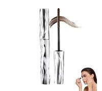 Metrivya Metal Mascara, 3D Metal Wand Mascara, Waterproof Curling & Lengthening Mas cara for Volume, Smudge-Proof Long Lasting Black Mas cara, Defined Eyelashes (Brown)