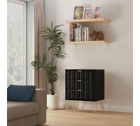 Metro 3 Drawer Chest (Ready Assembled) Ready Assembled 2 U True Black Medium