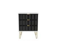 Metro 3 Drawer Chest (Ready Assembled) Ready Assembled 2 U True Black One Size