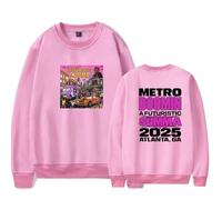 Metro Boomin A Futuristic Summa Cover Merch Long Sleeve Crewneck Sweatshirts Women/Men Streetwear (Pink,XXS)