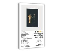 Metro Boomin HEROES & VILLAINS Album Cover Poster Canvas Poster Wall Art Decor Print Picture Paintings for Living Room Bedroom Decoration 16x24inch(40x60cm)