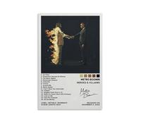 Metro Boomin Heroes & VillainsAlbum Poster Art Decoration Wall Poster Interior Poster Printing Decoration Bar Restaurant Decoration Aesthetics Poster Living Room Poster16x24inch(40x60cm) Unframe-style