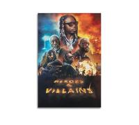 Metro Boomin Poster Heroes And Villains Rapper Music Signed Limited Album Cover Prints Posters Canvas Wall Art Room Aesthetic Posters Music Classroom Bedroom Wall Decor Art 08x12inch(20x30cm) Unframe