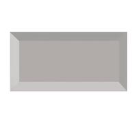 Metro Ceramic Wall Tile | Subway Brick Effect | Bevelled Edges | Bathroom Tile | Gloss Finish |50 Tiles Per Box | Light Grey 100mm x 200mm