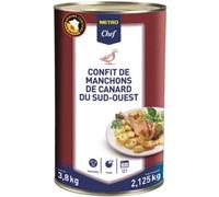 Metro Chef Confit de Manchons de Canard du Sud-Ouest, 3.8 kg