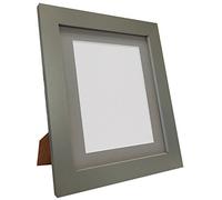 Metro Dark Grey Photo Picture Poster Frame with Dark Grey Mount 10 x 8 Image Size A5