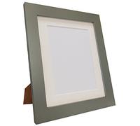 Metro Dark Grey Photo Picture Poster Frame with Ivory Mount 7 x 5 Image Size 5 x 3.5 inch