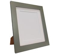 Metro Dark Grey Photo Picture Poster Frame with White Mount 9 x 7 Image Size 7 x 5 inch