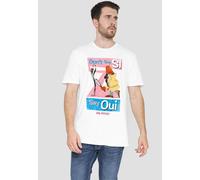 Metro-Goldwyn-Mayer Studios Pink Panther Say Oui T-Shirt, White | Size: Large Metro-Goldwyn-Mayer Studios White L