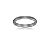 Metro Jewelry Black Zirconium or Stainless Steel Classic Beveled Edge Band Ring for Men - 8 MM Wide Band - Anniversary Ring Size 7 to 12, 12, Metal, No Gemstone