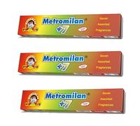 Metro Milan +7 Assorted Fragrance Incense Sticks - 3 Packs (Total 126 Sticks) | 42 Sticks per Pack | Ideal for Prayer, Pooja & Meditation