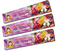 METRO MILAN Chaman Kay Phool Large INCENSE STICK - Flavour for Prayer & Pooja 3 PACKs,Total 54 STICKs (18 STICKs in Each Pack) - (Same Day Dispatch)