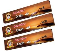 METRO MILAN Oudh INCENSE STICK- Oudh Flavour for Prayer & Pooja 3 PACKs,Total 54 STICKs (18 STICKs in Each Pack) - (Same Day Dispatch)