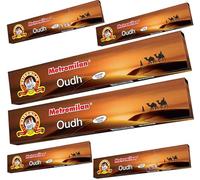 METRO MILAN Oudh INCENSE STICK- Oudh Flavour for Prayer & Pooja 6 PACK,108 STICKs (18 STICKs Each Pack) - (Same Day Dispatch)