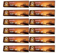 Metro Milan Oudh Large INCENSE STICK - Flavour for Prayer & Pooja 1 BOX,12 PACKs, Total 216 STICKs (18 STICKs in Each Pack) - (Same Day Dispatch)