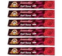 Metro Milan Red Rose Large INCENSE STICK - Flavour for Prayer & Pooja 6 PACK,108 STICKs (18 STICKs Each Pack) - (Same Day Dispatch)