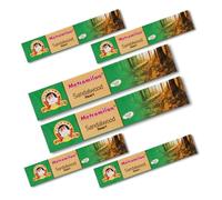 METRO MILAN Sandalwood Heart Large INCENSE STICK - Flavour for Prayer & Pooja 6 PACK,108 STICKs (18 STICKs Each Pack) - (Same Day Dispatch)