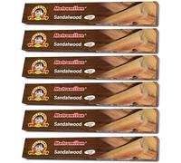 Metro Milan Sandalwood Large INCENSE STICK - Flavour for Prayer & Pooja 6 PACK,108 STICKs (18 STICKs Each Pack) - (Same Day Dispatch)