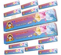 METRO MILAN Three In One INCENSE STICK for Prayer & Pooja 1 BOX,12 PACKs, Total 288 STICKs (24 STICKs in Each Pack) - (Same Day Dispatch)