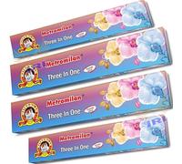 METRO MILAN Three In One INCENSE STICK for Prayer & Pooja 4 PACKs,Total 96 STICKs (24 STICKs in Each Pack) - (Same Day Dispatch)