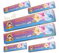 METRO MILAN Three In One INCENSE STICK for Prayer & Pooja 6 PACK,144 STICKs (24 STICKs Each Pack) - (Same Day Dispatch)