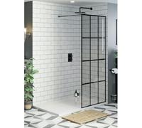 Metro Tile Effect Shower Wall Panel - 1m x 2.4m x 10mm, Waterproof PVC, Easy Install, Bathroom & Shower Surround Panel
