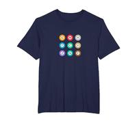 Metro Tokyo Full Line Underground Train Design T-Shirt, Men's Big and Tall, Navy Blue, 4X Tall