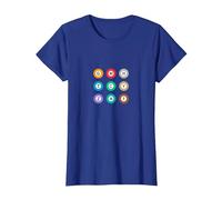 Metro Tokyo Full Line Underground Train Design T-Shirt, Women, Royal Blue, Large