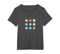 Metro Tokyo Full Line Underground Train Design T-Shirt, Women's Plus, Dark Heather Grey, 3X